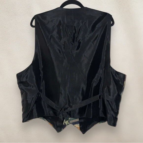 Vintage Native American Traditions Vest Snap Button Southwestern Allen Wah Sz XL - Picture 2 of 6